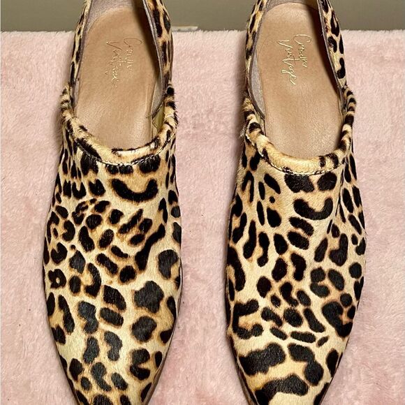 Crown Vintage Morrison Leopard Print Calf Hair Booties sz 9 - Picture 7 of 7
